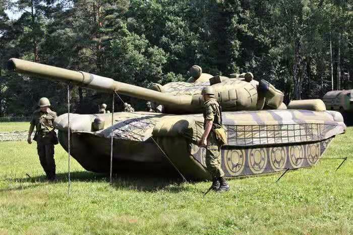 马山部队充气坦克